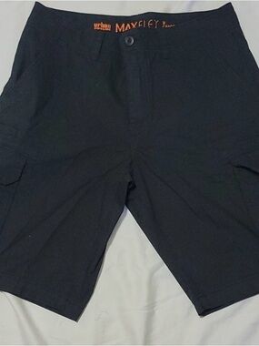 Urban Pipeline Black Cargo Shorts with Side Pockets